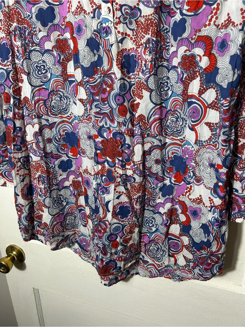 Liberty of london for target floral shirt dress womens L